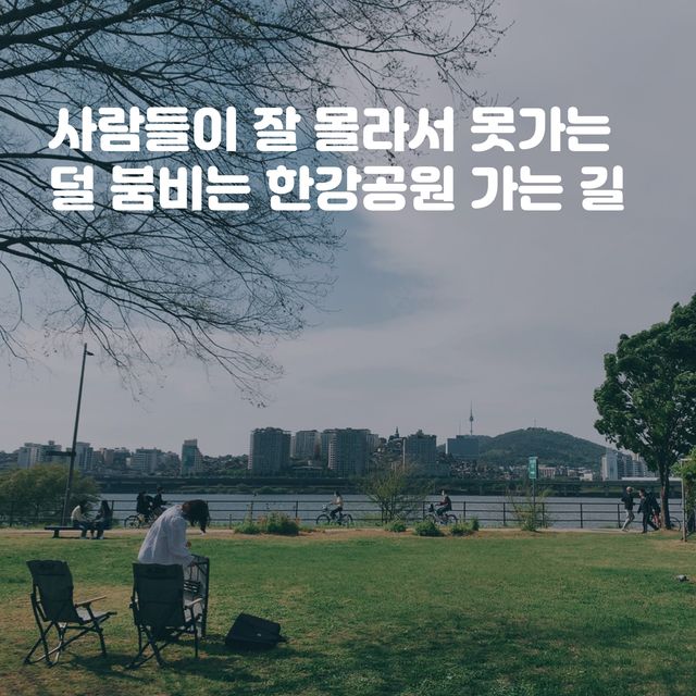 덜 붐비고 예쁘게 한강피크닉 갈만한 곳