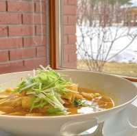 雪景色の森のスパリゾート・朝ごはん