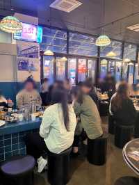韓国/ソウル【鉢山】豚キムチ焼きと豚キムチチゲの有名な飲み屋さん🍺✨