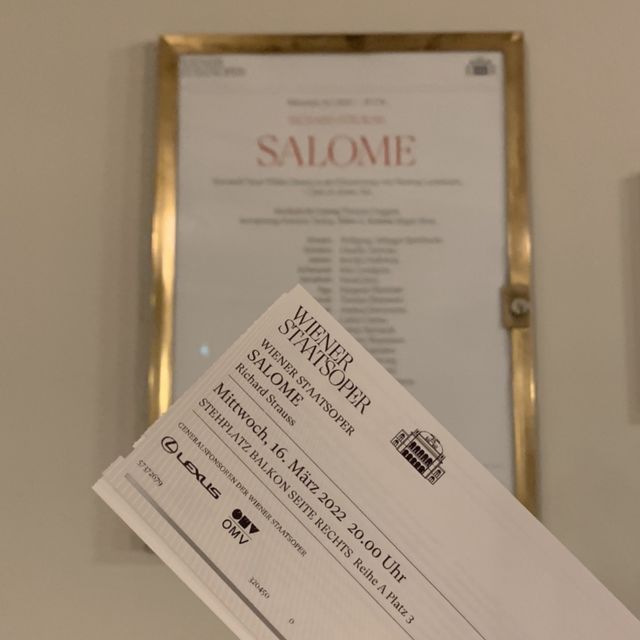 [vienna] 영화 속 한 장면 같았던 오페라극장 SALOME 공연 