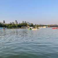 kayaking at Donghu East lake park 