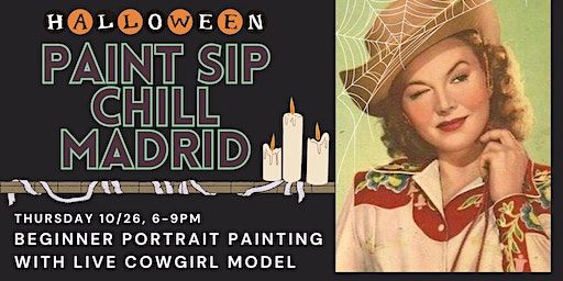 Paint-Sip-Chill Madrid | Beginner Portrait Painting III | Mad Contemporary Gallery and Art Center