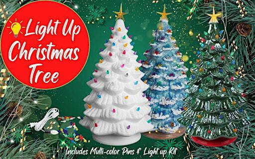 Paint Your Own Ceramic Christmas Tree Light | Brenda Dwyer, instructor | Paul Nigra Center For Creative Arts