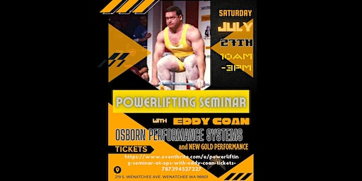 Powerlifting Seminar at OPS with Eddy Coan | Osborn Performance Systems