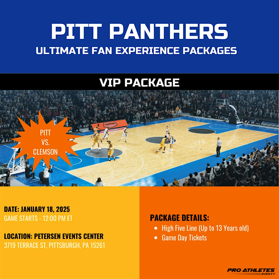 Pitt Panthers Ultimate Gameday Fan Experience | Petersen Events Center