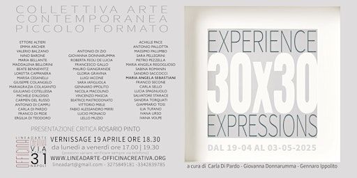 Experience 30×30 Expressions | Lineadarte Officina Creativa