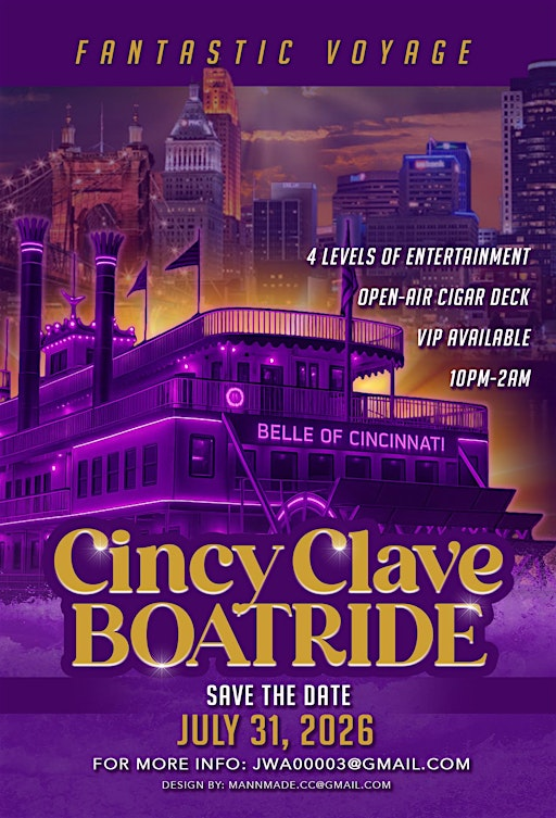 Cincinnati Clave Boat Ride | Sawyer Point Park & Yeatman's Cove