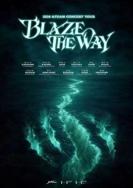 BTW &TEAM BLAZE THE WAY in 韓国　仁川　ケイ K 仁川 | &TEAM (エンティーム) 2026 コンサートツアー 'BLAZE THE WAY