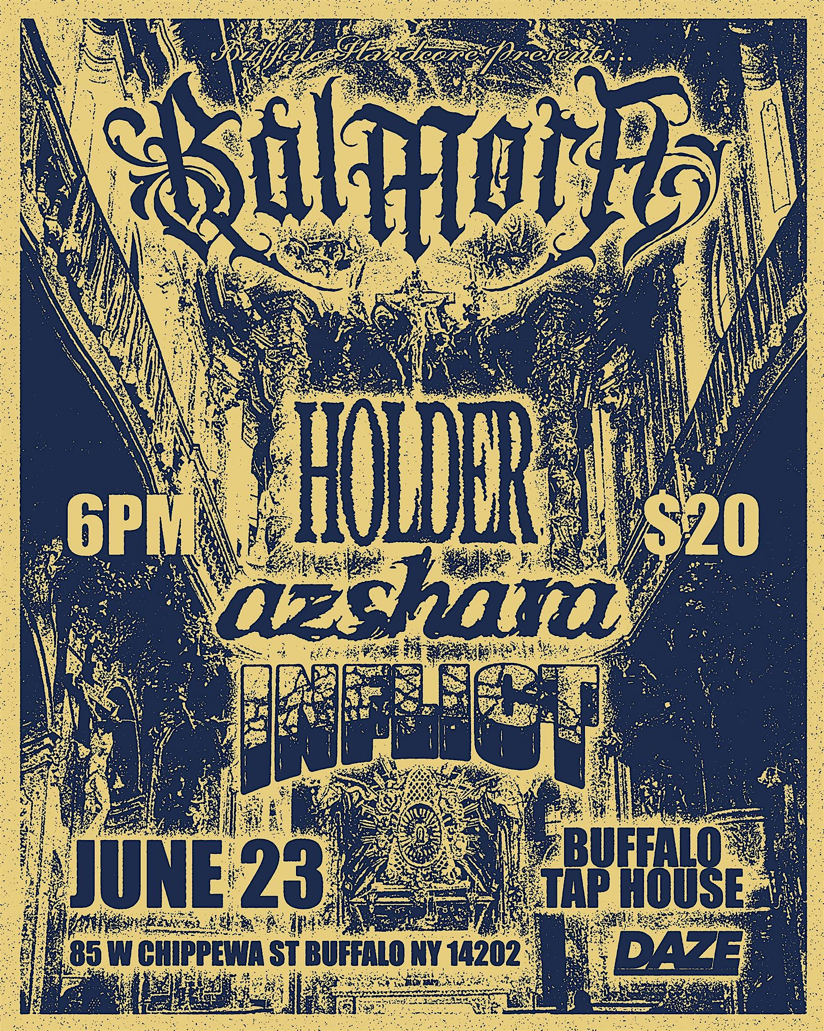 June 23, 2026 Buffalo Hardcore: Balmora, Holder, Azshara, Inflict | Buffalo Tap House