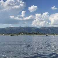 Inle lake and a floating village 