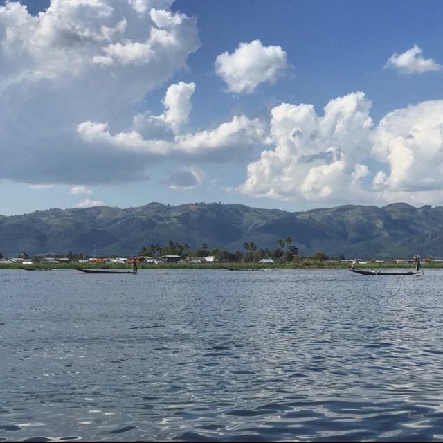 Inle lake and a floating village 