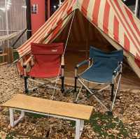 🏕☕️ 캠핑장 컨셉의 팔당 카페, 로그 ☕️🏕