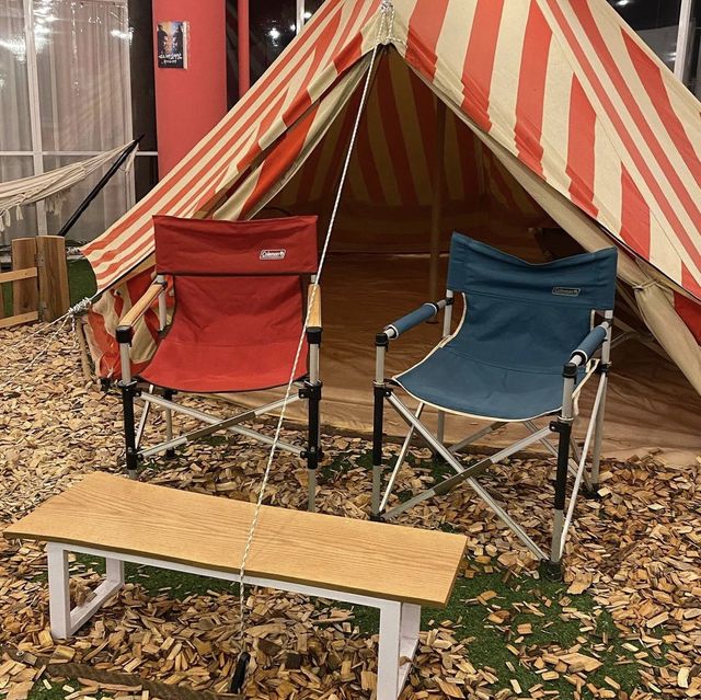 🏕☕️ 캠핑장 컨셉의 팔당 카페, 로그 ☕️🏕