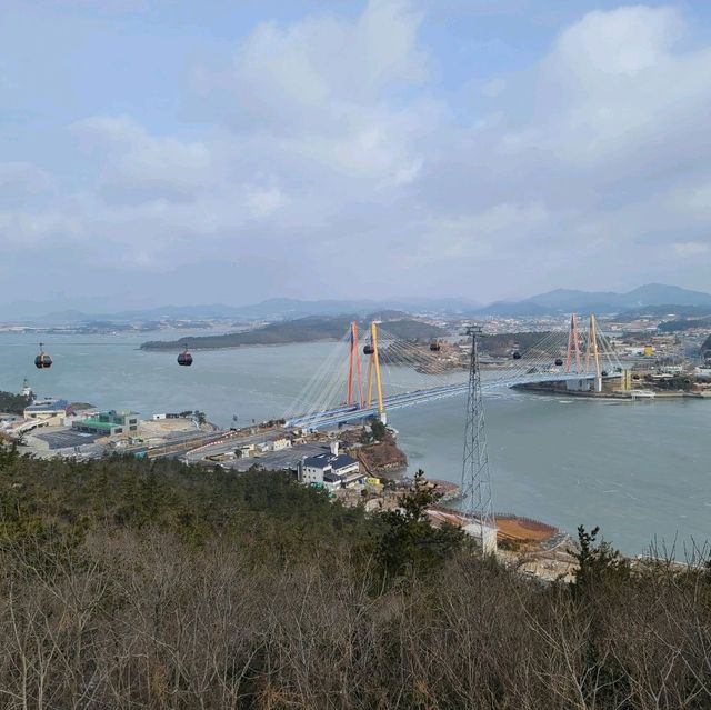 진도 명량 해상 케이블 타기