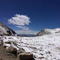 Snowy Khardung La Pass 