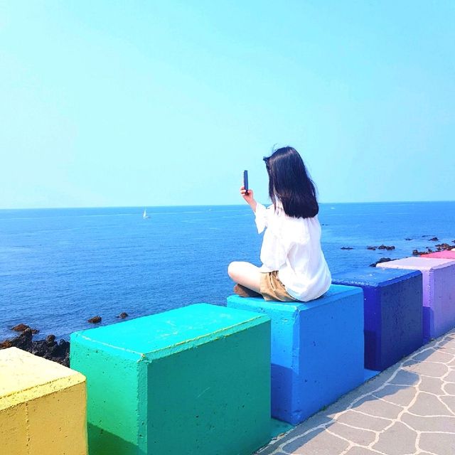 제주 색감 알록달록 [도두봉 무지개해안도로]