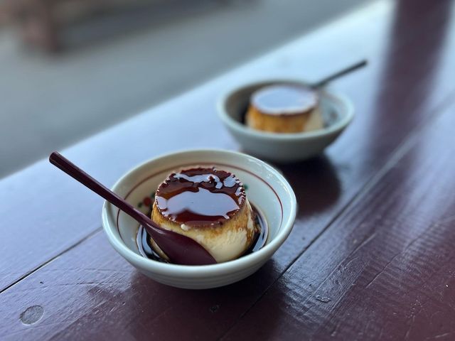 【別府】岡本屋売店の「地獄蒸しプリン」