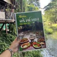 ทานข้าวร้านอาหารสุดชิลล์ ริมน้ำตก ที่สระบุรี 