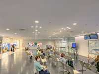 夜の神戸空港着陸