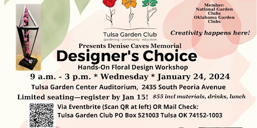 Designer’s Choice, Floral Design Workshop | Tulsa Garden Center