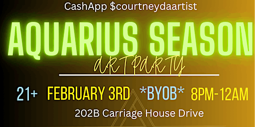 VIBESXART: Aquarius Art Party 21+ BYOB | 202B Carriage House Drive Jackson, TN 38305
