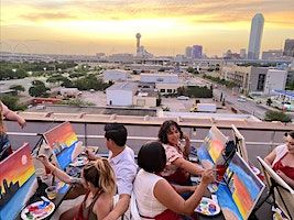 Painting With A View at Sky Blu Rooftop | Tru by Hilton Dallas Market Center