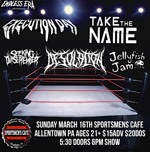 Execution Day, Take The Name at Sportsmen’s Cafe | Sportsmen's Cafe