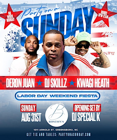 PARTY ON A SUNDAY "Labor Day Weekend Fiesta" | Boston's