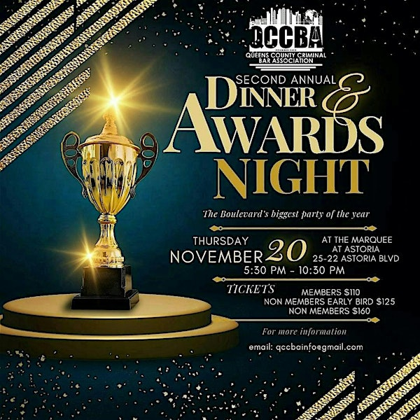 QCCBA's 2025 Awards Dinner | Astoria World Manor | The Marquee At Astoria
