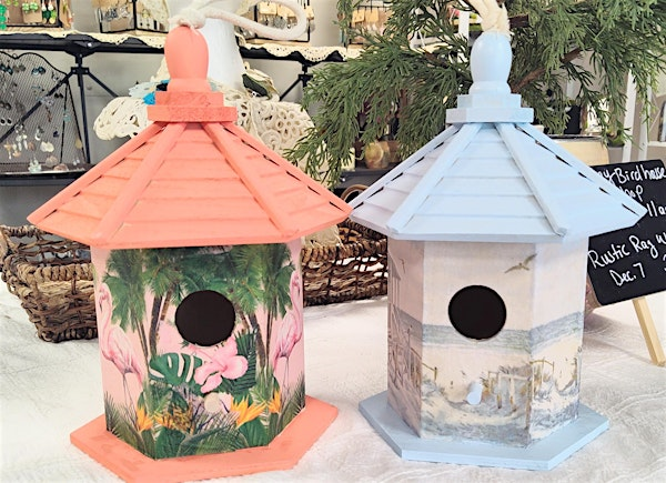 Beachy Birdhouse Workshop | The Bloomin Cottage