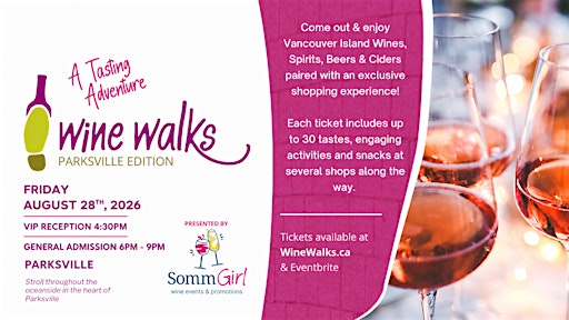 Wine Walk Parksville Edition 2026 | McMillan Arts Centre