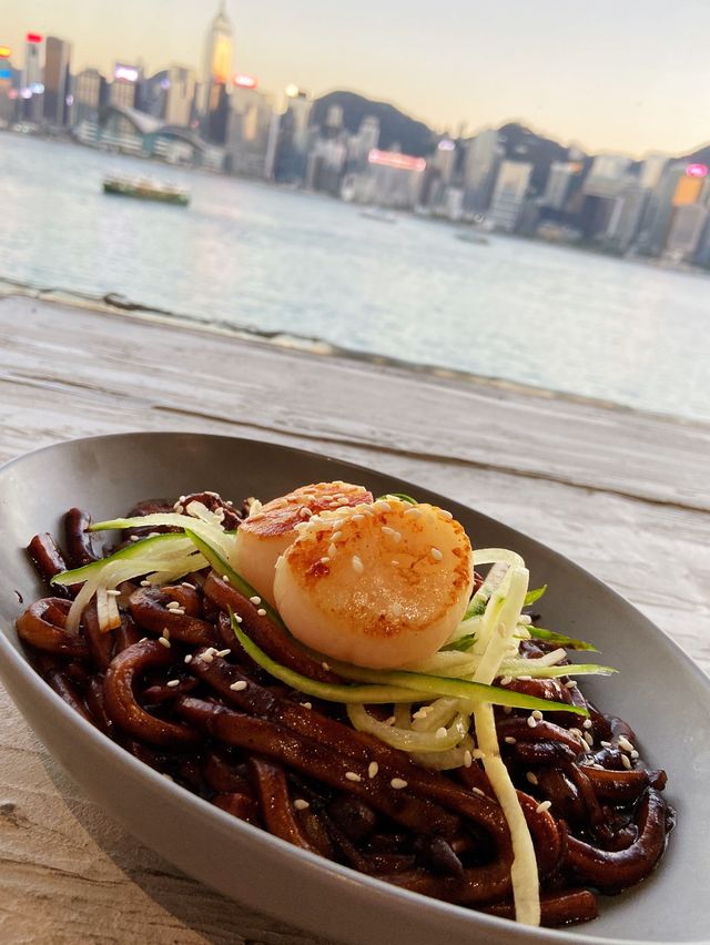 可以睇到維港海景嘅韓國菜