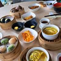 嘆海景，食點心❤️