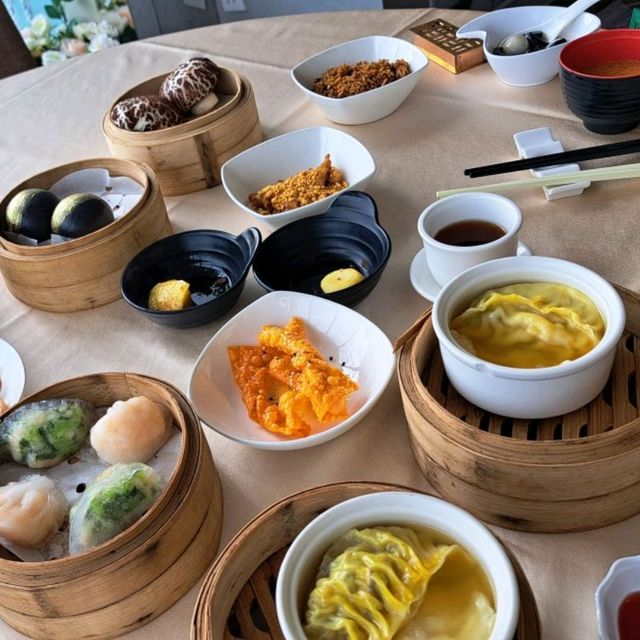 嘆海景，食點心❤️