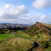 View of Salisbury Crags from Arthur’s Seat