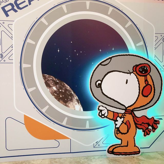 帶我去月球👩🏻‍🚀🚀💯🧡太空漫步到「史努比宇宙探險展」