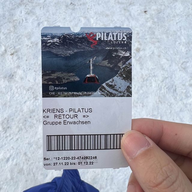 初嚐皮拉圖斯山雪水😍😍