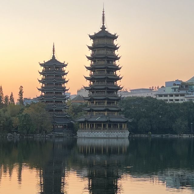 Watching the sun fade over pagodas Watching the sun fade over pagodas