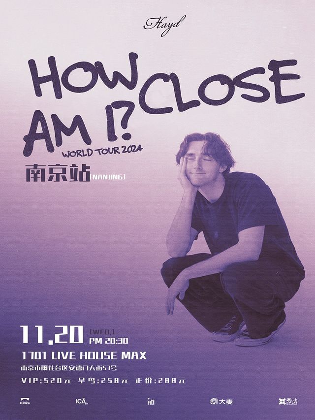 Hayd 2024巡演-南京站｜演唱會 | 1701 Live House Max