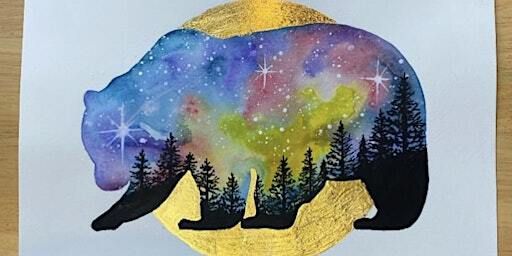 Watercolour workshop - night sky animal silhouette | The Coachworks, the Yard and the Hothouse