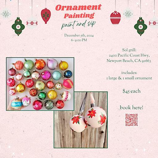 Ornament Painting Paint and Sip Night | Sol Grill