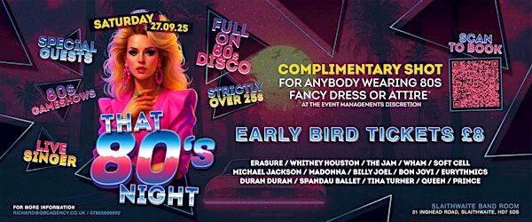 That 80's Night! | Slaithwaite Band