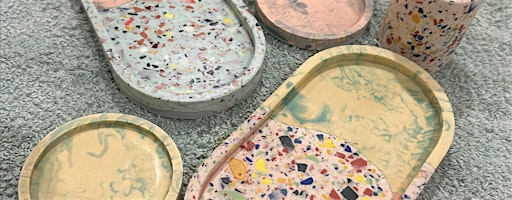 The Oval Tray Workshop - Creative Jesmonite Class w/ Objectify | Field House Coffee Barn