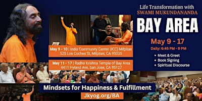 Life Transformation Program with Swami Mukundananda | 4411 Hyland Avenue, San Jose, CA, USA