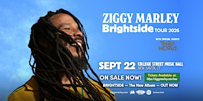Ziggy Marley: Brightside Tour 2026 | College Street Music Hall