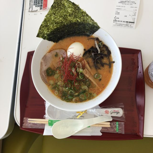 나하공항 소라테라스 훗카이도 새우 된장 라멘 맛집 🍜