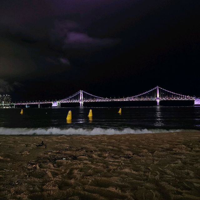 부산 광안리 해수욕장, 밤 산책하기 좋은 곳