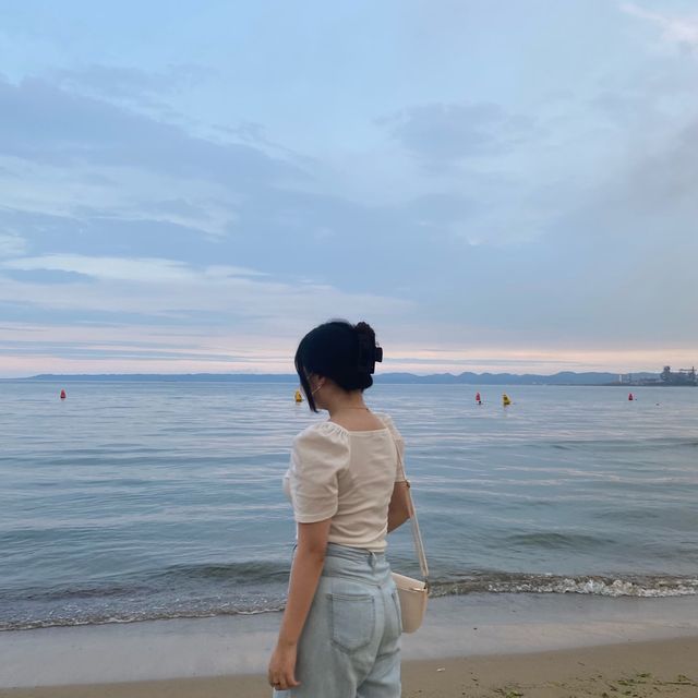 노을이 아름답고 모래가 고와서 자꾸만 걷고 싶은 '영일대해수욕장'