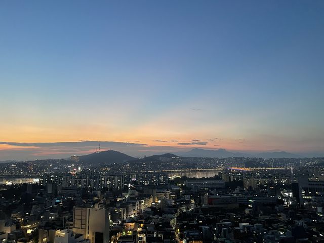 서울 신사동 가로수길 뷰 좋은 루프탑 야경카페✨ “텔러스9.5”
