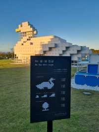 환경을 위한 특별야외전시 새 새 정글